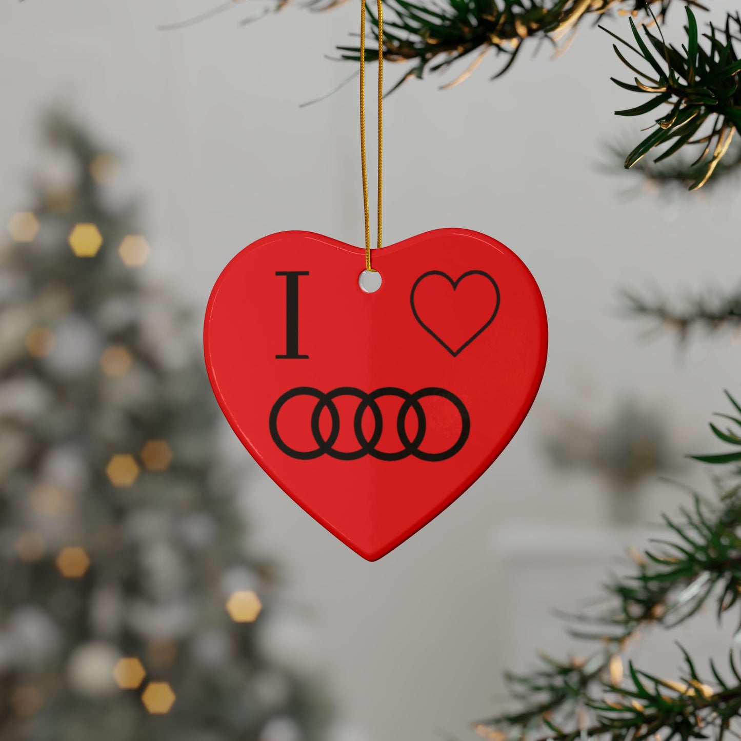 Audi Ceramic Ornaments, 2-Side Print, (1pc, 3pcs, 5pcs, 10pcs)