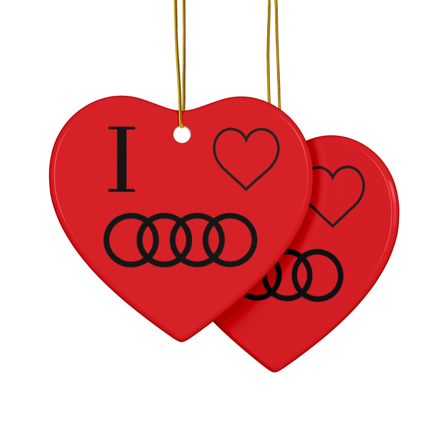 Audi Ceramic Ornaments, 2-Side Print, (1pc, 3pcs, 5pcs, 10pcs)