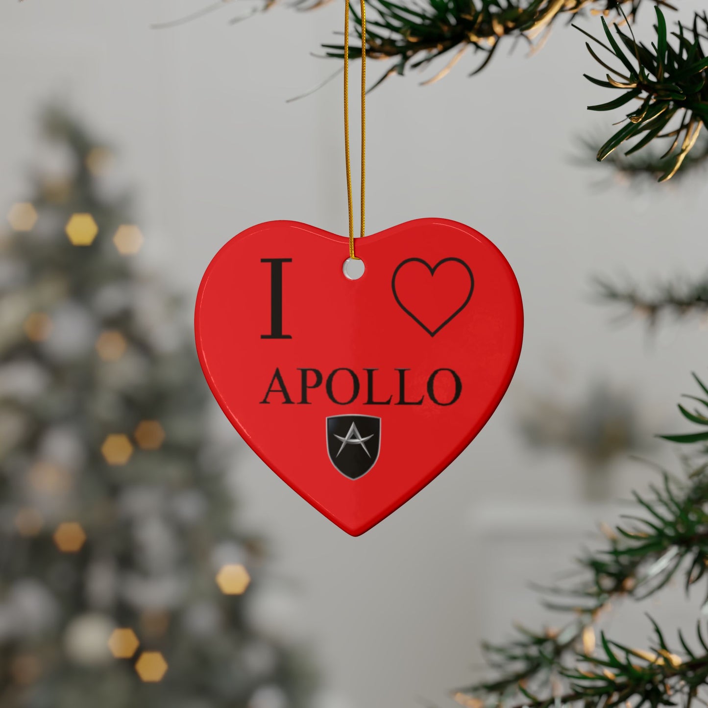 Apollo Ceramic Ornaments, 2-Side Print, (1pc, 3pcs, 5pcs, 10pcs)