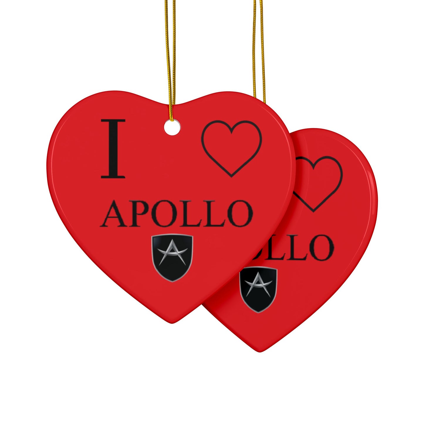 Apollo Ceramic Ornaments, 2-Side Print, (1pc, 3pcs, 5pcs, 10pcs)