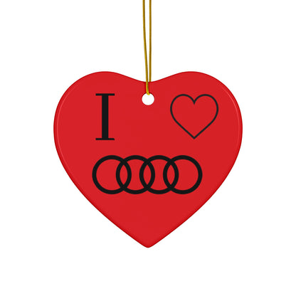 Audi Ceramic Ornaments, 2-Side Print, (1pc, 3pcs, 5pcs, 10pcs)