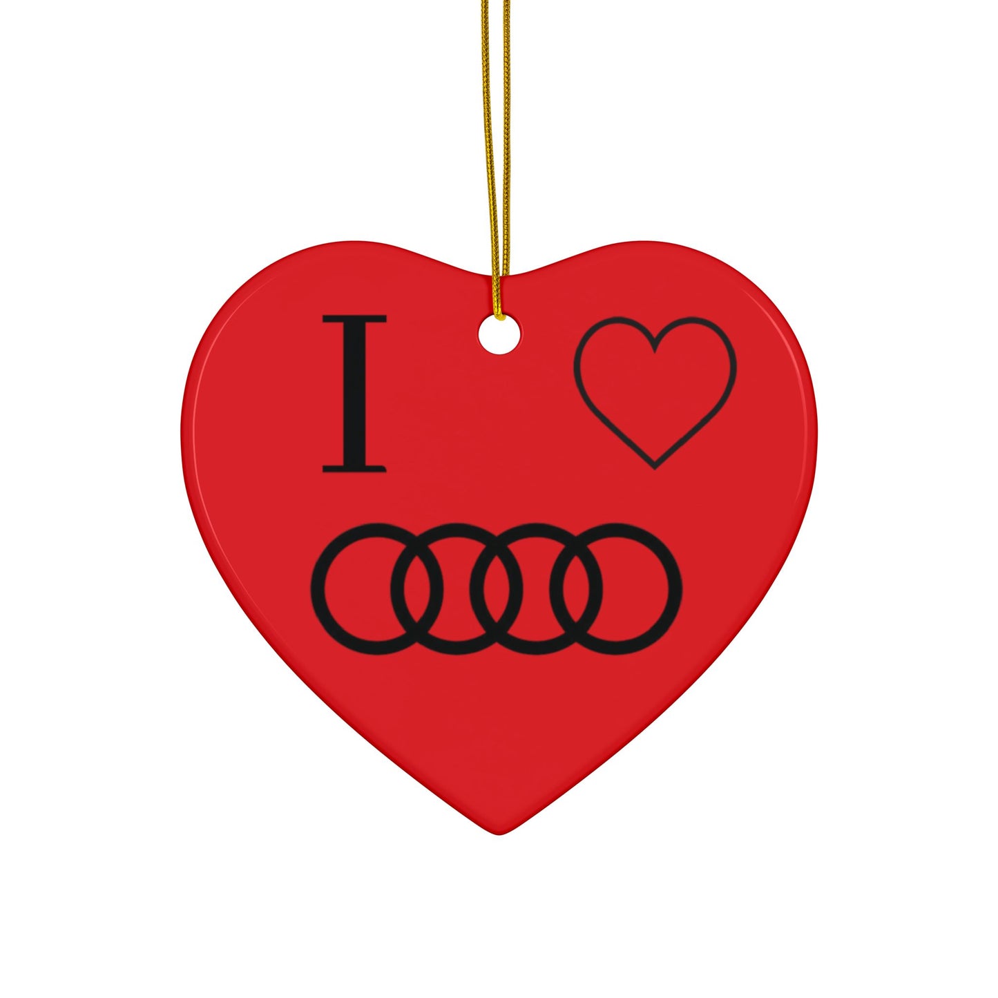 Audi Ceramic Ornaments, 2-Side Print, (1pc, 3pcs, 5pcs, 10pcs)